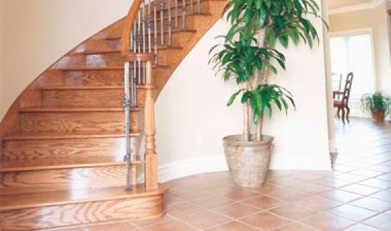 Installation d'escalier